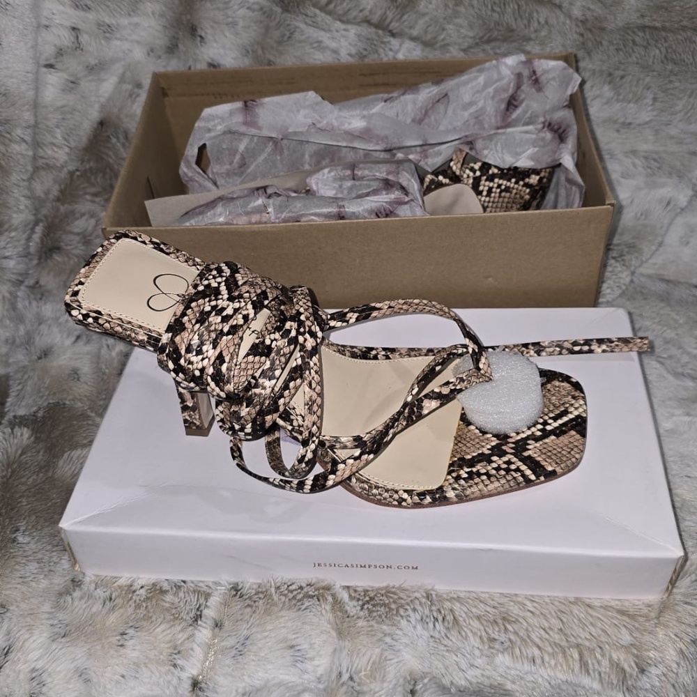 Jessica Simpson strap up heels. New with box